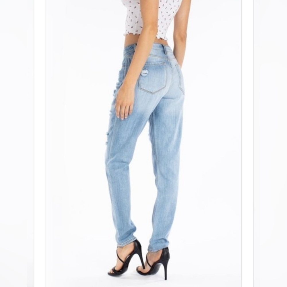 KanCan High Rise Mended Boyfriend Jeans - Picture 4 of 9